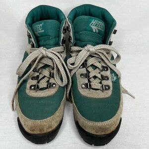VTG LL Bean Hi-Tec Lady Nouveau Hiking Boots Women's Size 8 Teal/Gray